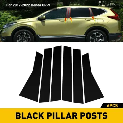 Honda CRV 04-23 Window Pillar gloss black panel